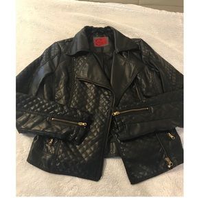 Faux leather jacket